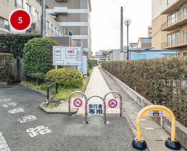 歩行者専用道路の写真