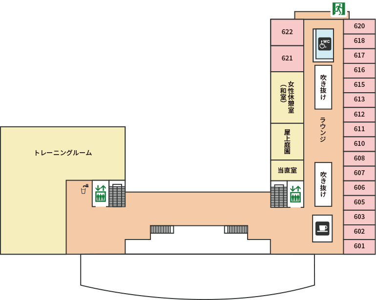 6階のフロアマップ