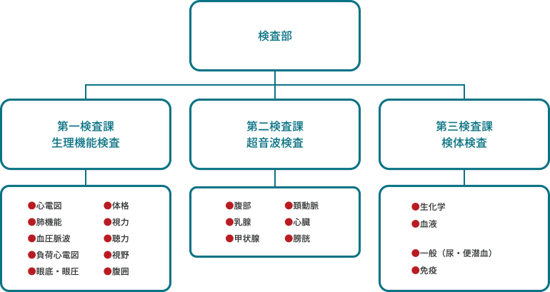 図：検査部の検査項目
